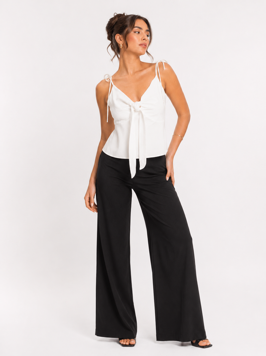 Aria | Tie Front Spaghetti Strap Top for Women in Summer Style